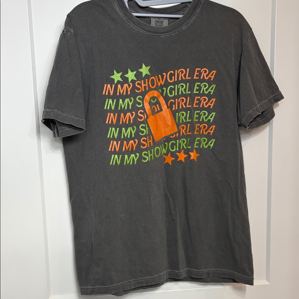 LOAS In My Showgirl Era Taylor Swift T Shirt medium comfort colors